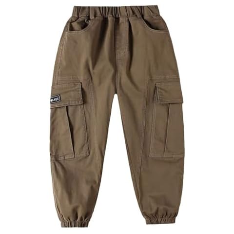 TiaoBug Boys Cargo Jogger Pants for Outdoor Cover