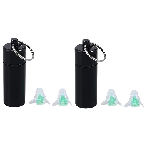 SUNCN 2個 睡眠プラグ 水泳耳栓 騒音を軽減する耳栓 ノイズキャンセリングイヤホン ソフト耳栓 睡眠用イヤホン ノイズキャンセリング耳栓 睡眠用の耳栓 旅行用耳栓