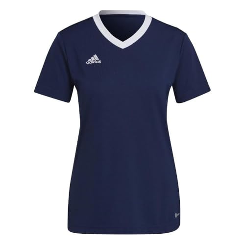 adidas Entrada 22 Short Sleeve Jersey, T-shirt Donna, Team Navy Blue 2, S