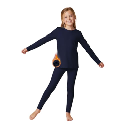 WELAKEN Girls Thermal Underwear Set