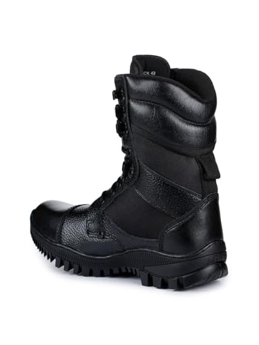 Image of Liberty Freedom Soldier-1 Army Boots for Men - Black Tactical Combat Shoes, Synthetic Leather High Ankle Military Boot, Lightweight PU Sole & Padded Insole for Hiking, Jungle Trekking & Defence