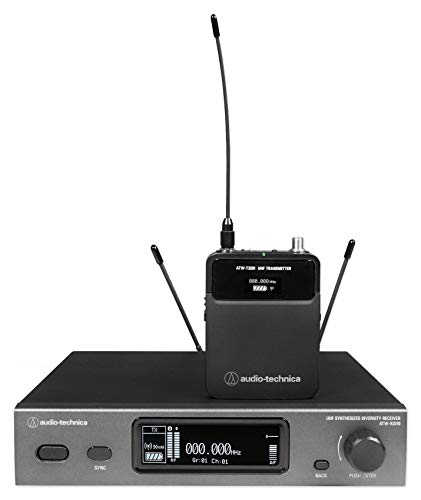 Audio-Technica 3000 Series ATW-3211DE2 Fourth Generation Wireless System, Includes ATW-R3210 Receiver and ATW-T3201 Transmitter, Frequency Band DE2: 470.125 to 529.975MHz