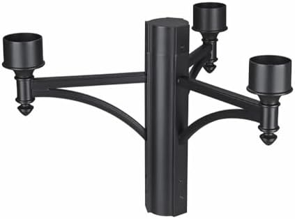 Z-Lite 501-3BK Accessory - 3 Light Outdoor Post with Hardware-15.75 Inches Tall and 22.75 Inches Wide