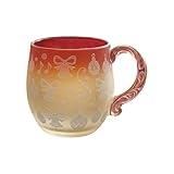 Rudiaoa Eleganter Weihnachtsfeierbecher Frostbeständiger Glastrinkbecher Mit Elegantes Saisonales Trinkgeschirr Saisonales Trinkgeschirr Mit Feiertagsdekoration