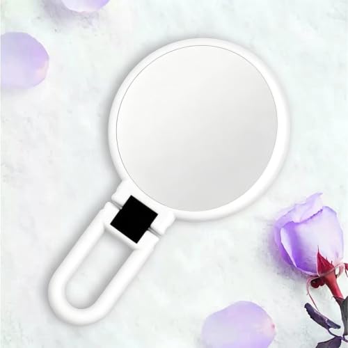 Espejo de maquillaje portátil con aumento 50X para evitar fallos de luz 4