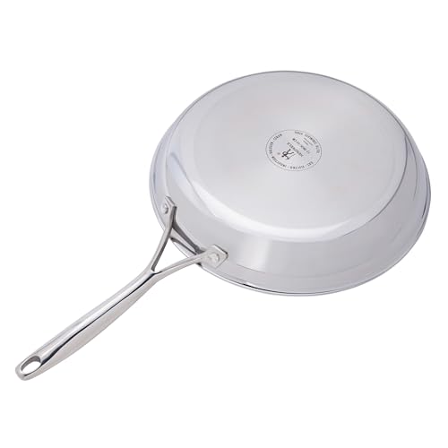 Henckels Paradigm Stainless Steel 12” Fry Pan with Lid, Tri-Ply Ceramic Nonstick Fry Pan, Non-Toxic Induction Fry Pan, Metal-Utensil & Dishwasher Safe by HENCKELS - Image 9