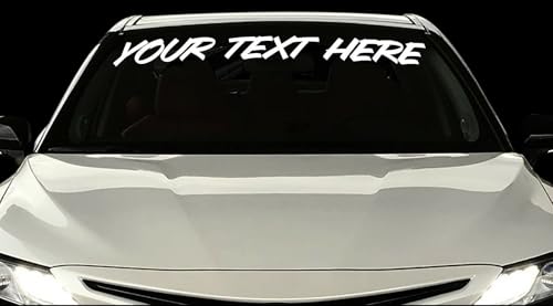 3“ Un Texte Personnalisé Pare-Brise Autocollant EUR Drift Voiture Vinyle Autocollant