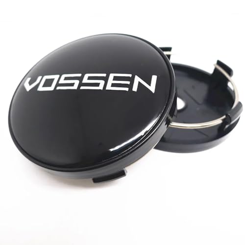 OBONG 4 Pièces Voiture Cache-moyeux Cache Moyeu Compatible avec pour 60mm Vossen Enjoliveur Capuchon Central,L-60mm
