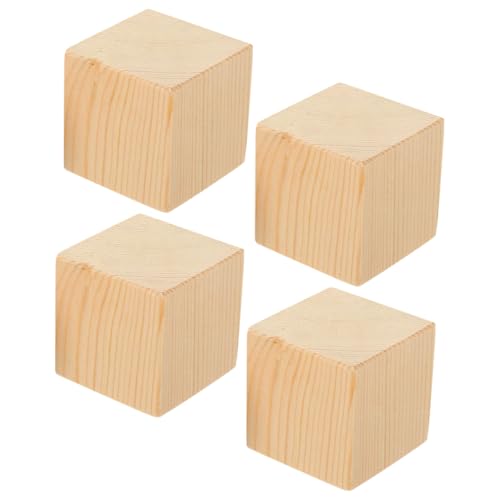 SEWACC 4Pcs Heavy Duty Furniture Risers Slip Wood Blocks for Height Lift of Chairs Sofas Desks Tables Elevation for Enhanced Stability and Floor Protection