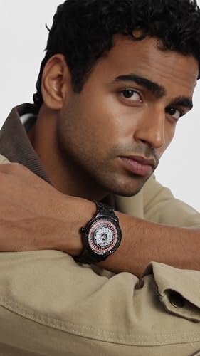 Image of Giordano Casino Royale Analog Watch for Men- Unique Poker & Roulette Dial Design with Stainless Steel Strap - Stylish Luxury Watch