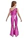 YiZYiF Kids Girls One Shoulder Flared Jumpsuits Disco Fancy Dress Up Fringed Cosplay Party Bodysuits Hot Pink 10 Years