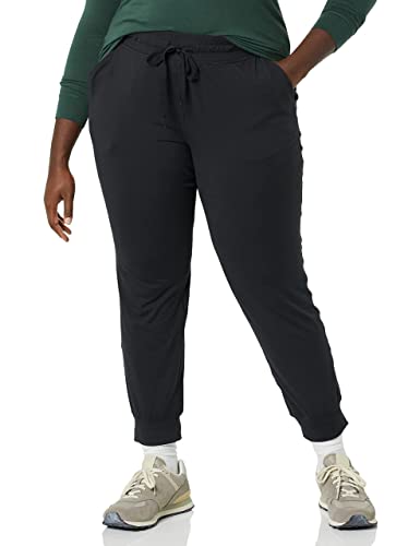 Amazon Essentials Athletic Pants for Women, Brushed Tech Stretch Lounge Joggers, Plus Size Available4