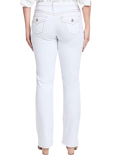 Royalty For Me Womens Women's High Rise Bootcut Faux Flap Pocket Jean3