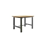 STABILITÉ - La table de travail n'a pas besoin d'être fixée au sol ou accrochée au mur car elle ne bascule pas, étant totalement rigide. Sa surface de travail est de 750x1500 mm.