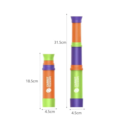 Kokiya Brinquedo telescópio único para crianças, luneta retrátil explorando brinquedo educacional, b