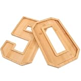 Plateau de service numéroté : grâce à leur design polyvalent, ces plateaux de service en bois s’accordent avec une grande variété de thèmes et de décorations
