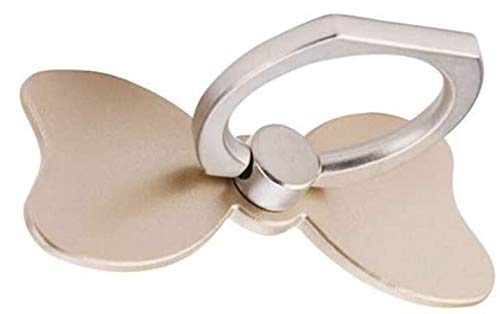 ISKIP Mobiele telefoon Ring beugel, 360° rotatie 180° Flip Grip Universele Smartphone Vingerringhouder, strik Vingerring Stand Telefoon Ring Grip, voor telefoon, Tablet (goud)