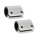 Motoparty High Temp Exhaust Couplings Clamps 1'ID For Yamaha Banshee YZF350 YFS200 Raptor Blaster KX80 KX125 KX250 CR80 CR125 CR250 CR450 TRX250R CR KX RM FMF DG Quads Dirt Bikes (Upgrade silver)