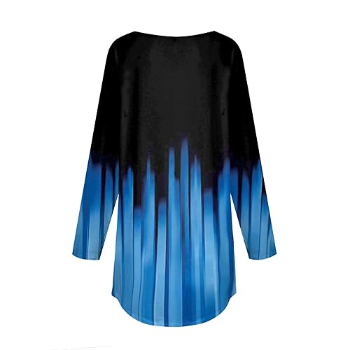 Casual Tops for Women Long Sleeve Sweater Sports Fan Vintage Floral Round Neck Sweatshirt Soft Workout Pullover4