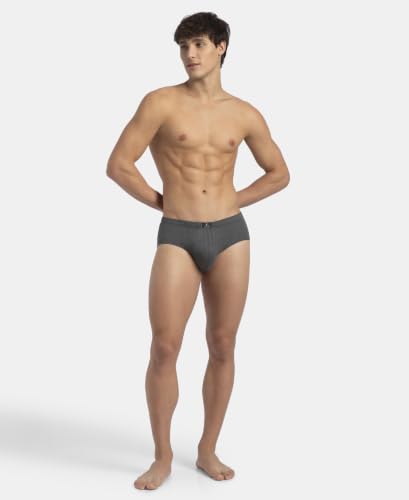 Image of Jockey 8035 Men Super Combed Cotton Solid Brief with Ultrasoft Concealed Waistband