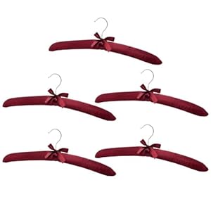 Stakee 5 Stück Satin Kleiderbügel Set qwe