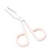 Yutoner 6 Pieces Scissors Shaped Eyebrow Tweezers Clip with Easy Scissor Handle, Stainless Steel Scissor Handle Tweezers Flat Straight Tip Tweezers Brow Hair Plucker Remover