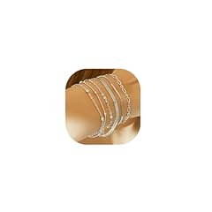 6Pcs Silver Bracelet A