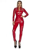 ★★★ Catsuit de manga larga, que se sujeta con una cremallera y se puede juntar en la privacidad de la apertura. No dejes nada de la imaginación en este seductor skiningen ,.