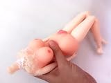 Sex Toys Mini Size Realistic Small Size A Sex Toy Whole Girlfriend Lifelike Beautiful Girl Figure Special Use Man's Sex Toy Girlfriend Nature Skin Huge Giant Breast Sex Doll with Hand feet for Man