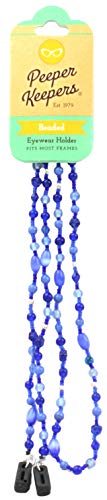 Peeper Keepers Eyeglass Chain, Marble Glass Beads Cord, Sunglasses Holder, Eyeglass Necklace For Women, Blue #TOP14