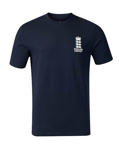 Camiseta de manga corta England Cricket azul marino unisex talla S