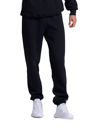 Image of Russell Athletic Men's Dri Power Fleece Elastic Bottom Sweatpants, Relaxed Fit, Moisture Wicking, with or Without Pockets