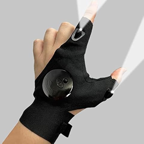 LED-Taschenlampenhandschuhe, LED-beleuchtete Handschuhe, batteriebetriebene LED-Fingerhandschuhe Cover