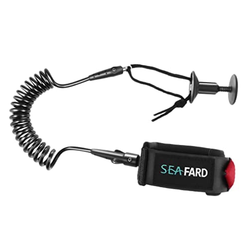 YIJU Wrist Coil Leash Surf Cordão de Braço para Surfar 1,5 M , Preto