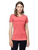Jack Wolfskin Damen Crosstrail Graphic W T Shirt, Desert Rose, L EU