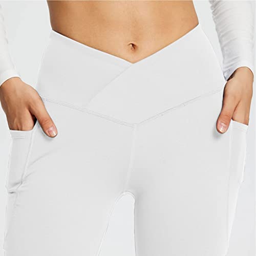 Calças Largas para Ioga Femininas, Calças de Ginástica de Cintura Alta para Ioga Justas e Adequadas