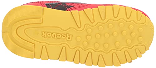 Reebok Kids Classic Leather Sneaker, Jurassic Park/Radiant Red/Coal/Blaze Yellow, 7 Us Unisex Toddler #TOP16