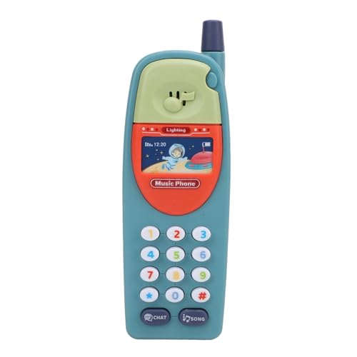 NOENNULL Téléphone de Jouets pour Enfants - Fun Learning Educational Mobile pour Enfants, Téléphone de Musique en Plastique Interactive avec Lumières et...