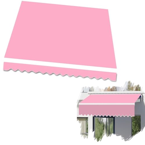 Toldo retráctil de tela de repuesto, lona de 4 x 5 m, color naranja, para terraza, balcón, toldo articulado con brazo (2 x 1,5 m)