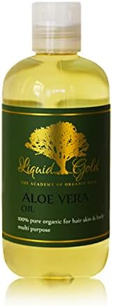 Liquid Gold Inc 8 oz Premium Organic Aloe Vera Oil Pure Health Hair Nails Skin Care Moisturizing