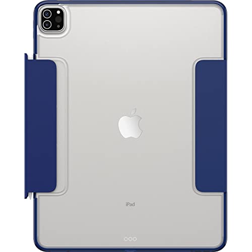 Image of OtterBox - Symmetry Series 360 Elite Case for 12.9 inch iPad Pro 3rd-6th Gen, Scratch-Resistant Tablet Case with Folio and Apple Pencil Holder (Yale Blue)