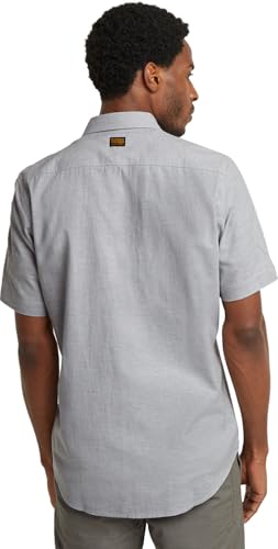 G-Star RAW Herren Marine Slim Hemd, Mehrfarben (Correct Winter Grey/Ecru D19751-D123-G301), S – Ansicht 2