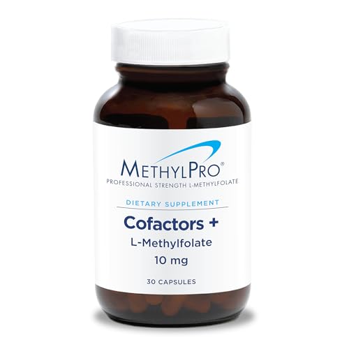MethylPro Cofactors + L-Methylfolate 10 mg - Supports a Healthy Mindset - Vitamins B6, B12 & Magnesium - Active Folate for Methylation Support & Biochemical Reactions - 30 Servings - 30 Capsules