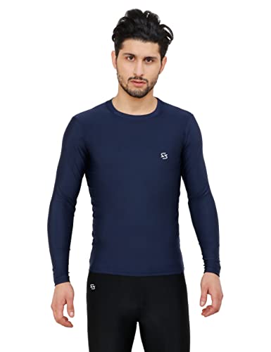 Image of Sportinger 1 or 3 Pack Men's Cool Dry Short Sleeve Compression Shirts, Sports Baselayer T-Shirts Tops, Athletic Workout Shirt