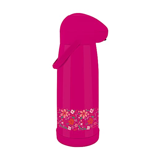 Mor - Garrafa Térmica Nobile Pressão Decorada 1.9 Litro Rosa
