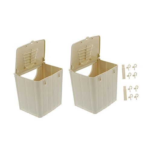 SUPVOX 2個 ボックス 鳥 飼育 ボックス オカメインコ 大型 巣 ボックス モルモット 豚 鶏 インコ 隠れ家 鳥 巣 ケージ 魚 水槽 ハンガー 鳥 ケージ 巣 オカメインコ 繁殖 巣