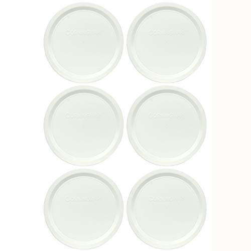 Corningware F-16-PC French White 16 Ounce Plastic Replacement Lid - 6 Pack