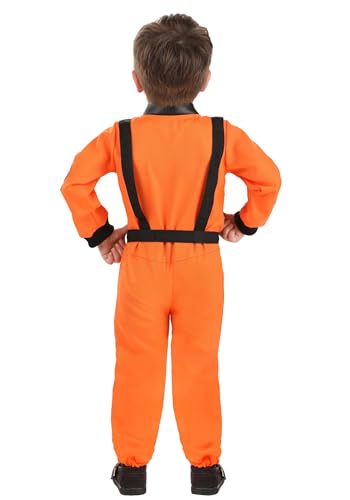 Disfraz Clásico de Astronauta Naranja para Niños miniatura 2