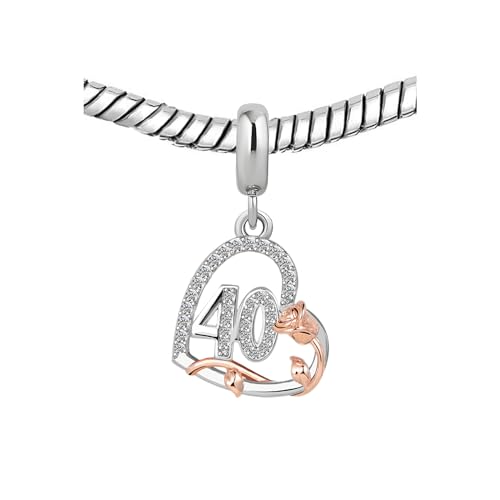 Dijes de cumpleaños para pulseras que no se oscurecen compatibles con Pandora 4