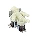 MIRTUX Válvula solenoide 3 Vías de entrada, 220V, SalIda 180º para Lavadoras, Lavavajillas.
